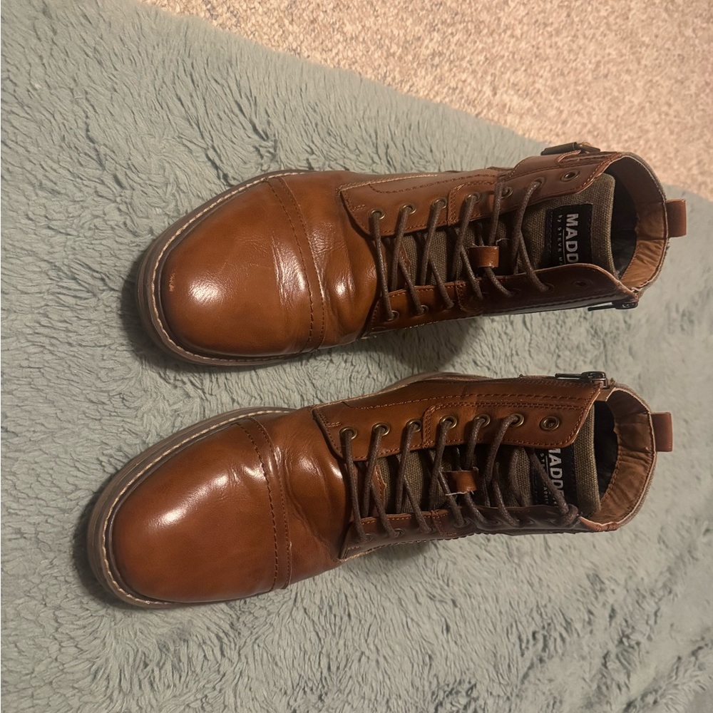 Mens Steve Madden Trempt boot in dark brown Size 10
